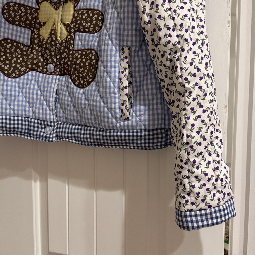 teddy fresh patchwork teddy bear jacket - image 2